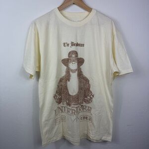 WWE Beige Undertaker Graphic Tee